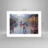 Poster - Poster ohne Rahmen - Acryl Stadt Regen - 40x30 cm Produktbild-Vorschau 4