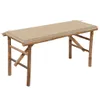 vidaXL Banc de jardin pliable avec support 118 cm bambou Voir les images du produit 1