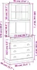 vidaXL Vysoká deska VIGO 80x40x176 cm borovicový masiv Náhled obrázku produktu 7