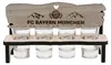 FC Bayern Monaco panchina porta bicchierini in legno con 4 Anteprima dell’immagine prodotto 1
