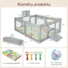 Parc pour bébé BB6402DE-HS, 188 x 157 cm, gris clair Voir les images du produit 2