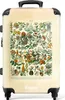 NoBoringSuitcases.com® Großer Koffer - Blumen - Rosen - Produktbild-Vorschau 1
