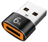 INF USB-C auf USB-A Adapter 4er Set Schwarz Aluminium PD 6A Produktbild-Vorschau 5
