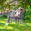 Závěsné křeslo BOHO s polštáři, Ø61cm, antracitová barva Náhled obrázku produktu 2