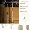 Mauro Ferretti Kerzenhalter Shuttle creme 2er-Set 10x25 cm Produktbild-Vorschau 6