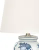 BELIANI Tischlampe Blau und Weiß Porzellan Vasenform 54 cm Produktbild-Vorschau 6