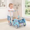 COSTWAY Girello 2 in 1 a forma di auto in legno, girello Anteprima dell’immagine prodotto 2