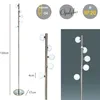 Stehleuchte Sondra 12V Halogenlampe Nickel/Opalglas Produktbild-Vorschau 1