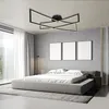 IMPTS LED Deckenleuchte 30W Modern Deckenlampe Schwarz Produktbild-Vorschau 2