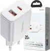 Joyroom Wandladegerät 20 W USB-C / USB-A Ladegerät Weiß + Produktbild-Vorschau 22