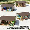 Outsunny tuinhuis, berging, schuur, metalen, geel Productafbeelding-voorbeeld 9