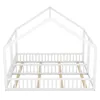 Flieks Kinderbett Hausbett 90x200cm für 2 Kinder, Bodenbett Produktbild-Vorschau 5