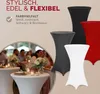 DEUBA® 5x Stehtisch Hussen Ø 60-65 / 70-75 / 80-85cm Viele Produktbild-Vorschau 6