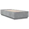 vidaXL Struttura letto grigio cemento 100x200 cm materiale Anteprima dell’immagine prodotto 3
