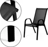 4er-Set Gartenstühle für Terrasse oder Balkon Schwarz Produktbild-Vorschau 7