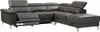 Vente-unique FABIEN, Ecksofa, Wohnzimmer, Anthrazit, Grau, Produktbild-Vorschau 1