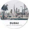 MuchoWow® Mauspad Mousepad Dubai - Straße - Skyline 50x50 Produktbild-Vorschau 1