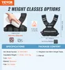 A graphic displaying a weighted vest with various specifications and cleaning tips. Anteprima dell’immagine prodotto