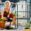 Serra da balcone Relaxdays, pellicola in PVC, acciaio, A x Anteprima dell’immagine prodotto 2