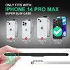 Hülle für iPhone 14 Pro Max - Matt Schwarze Ring Handyhülle Produktbild-Vorschau 4