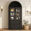 Armoire haute de 170 cm avec étagères, tiroirs et portes, Voir les images du produit 6