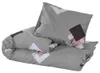 vidaXL Bettwäsche-Set Grau 240x220 cm Baumwolle Produktbild-Vorschau 3