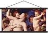 MuchoWow® Textilposter Venus, Amor, Torheit und Zeit - Produktbild-Vorschau 1