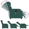 vidaXL Sedia da massaggio elettrica in tessuto verde scuro Anteprima dell’immagine prodotto 6
