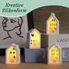 4 stuks 3D siliconen mal voor huizen, geschikt voor het Productafbeelding-voorbeeld 5