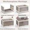 3er Set Aufbewahrungsboxen mit Deckel auf Rollen Klappbare Produktbild-Vorschau 4