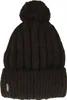 McBurn unifarbene Bommelmütze in schwarz