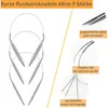 Breinaalden voor dikke wol, 40 cm, set van 9 stuks, Productafbeelding-voorbeeld 3