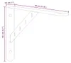 vidaXL Regalträger 4 Stk. 30x2,5x15,5 cm Silbern Edelstahl Produktbild-Vorschau 8