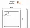 Aquamarin® Duschwanne - 90x90 cm, Superflach, Niedrig, Produktbild-Vorschau 6