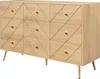 Komoda Merax 120x39x80cm z żelaznymi nogami, kredens z Podgląd zdjęcia produktu 8