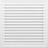 A white ventilation grille with horizontal slats is shown against a white background. Náhled obrázku produktu