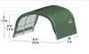 ShelterLogic Folien Weidezelt Zeltgarage Run-In-Shed Grün Produktbild-Vorschau 2