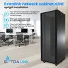 Extralink 42U Serverkast 800 x 800 mm, Zwart, Vrijstaand, Productafbeelding-voorbeeld 5