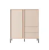Moderne Kommode DAST 2D2S mit Schubladen – Beige, stilvoll Produktbild-Vorschau 1