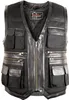 Herren Textil Weste Biker Kutte Bikerweste Rockerweste Club Produktbild-Vorschau 1