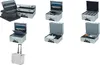 A collage of different aluminum cases, some open and some closed, showcasing various configurations and contents. Anteprima dell’immagine prodotto