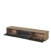 A floating TV stand with open drawers and doors against a white background. Náhled obrázku produktu