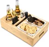 Bambus Couchbar, abnehmbarer Deckel, Snackbox, Sofatablett, Produktbild-Vorschau 1