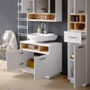 Szafka pod umywalkę Vicco Beatrice Biały 80 x 64 cm, Model Podgląd zdjęcia produktu 5