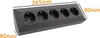 4-fach Steckdosenblock + 2x USB, schwarz Produktbild-Vorschau 14