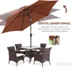Outsunny Sonnenschirm Knickschirm Gartenschirm Marktschirm Produktbild-Vorschau 5