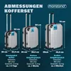 Monzana Valigie Set di 3 pezzi m l xl trolley valigie Anteprima dell’immagine prodotto 2