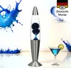 Lampa lawa niebieska srebrna G9 36 cm retro lampa magma Podgląd zdjęcia produktu 2