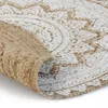 vidaXL Tapis Jute Tressé Imprimé 150 cm Rond Voir les images du produit 1