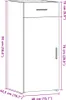 vidaXL Kredens biały 40x42,5x93 cm Materiał drewnopochodny Podgląd zdjęcia produktu 8